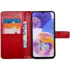 CaseOnline Wallet cover 3-kort Samsung Galaxy A23 5G Rød