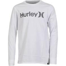 Hurley T-shirts Børnetøj Hurley OAO Push Through LS Junior White, Unisex, Tøj, Skjorter, Hvid