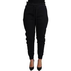 Dolce & Gabbana Dame - XL Bukser Dolce & Gabbana Black Polyester Neoprene Jogger Trouser Pants IT40