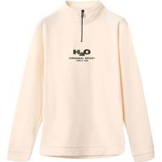 Dame - Høj krave - Pink Sweatere H2O Blåvand Half Zip Fleece - Chalk