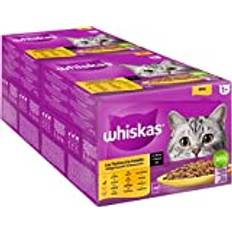 Whiskas Katte - Vådfoder Kæledyr Whiskas Portionsbeutel Multipack Vorratspack 1+ Geflügel Auswahl Sauce