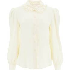 See by Chloé Dame Tøj See by Chloé viscose shirt with ruffle detail