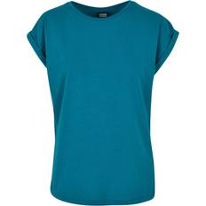 Urban Classics Dame - Grøn T-shirts & Toppe Urban Classics T-shirt Grün Regular Fit für Damen