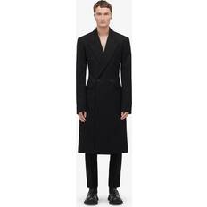 Alexander McQueen Frakker Alexander McQueen Double-breasted wool coat black