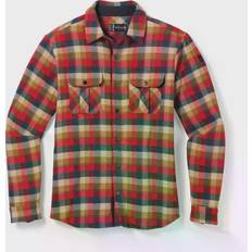Smartwool L Jakker Smartwool Men's Anchor Line Shirt Jacket Rhythmic Red Plaid rødternet