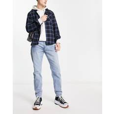 Abercrombie & Fitch Bukser & Shorts Abercrombie & Fitch – Athletic – Ljustvättade smala jeans-Blå