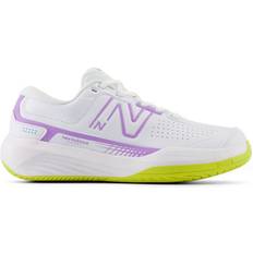 New Balance 42 - Dame Ketchersportsko New Balance 696v5 Women's Tennis Shoes White/Purple Fade