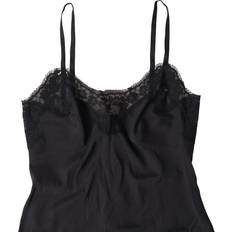 Dolce & Gabbana Nattøj Dolce & Gabbana Black Lace Silk Sleepwear Camisole Women's Underwear