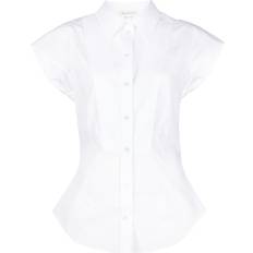 Alexander McQueen Dame Kjoler ALEXANDER MCQUEEN Organic cotton shirt WHITE IT
