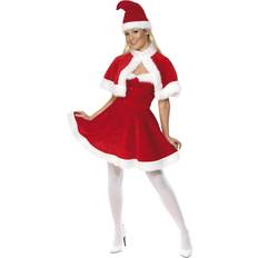 Smiffys Miss Santa Costume with Cape