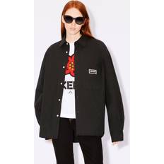 Kenzo XXS Overtøj Kenzo 'Bicolor Paris' Padded Genderless Shirt Jacket Black Unisex