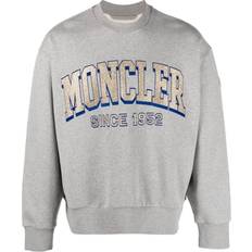 Moncler Grå Sweatere Moncler Gray Crewneck Sweatshirt 984 GREY