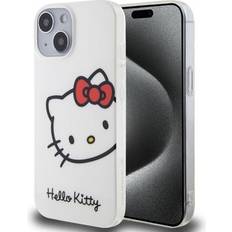 MTP Products iPhone 15 Hello Kitty IML Kitty Hoved Cover Hvid