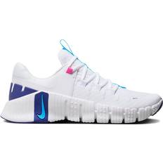 38 - Herre Træningssko Nike Free Metcon 5 M - White/Fierce Pink/Deep Royal Blue/Aquarius Blue