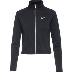 Kort - XS Overtøj Nike RIB Trainingsjacke Damen schwarz