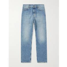 Gucci Skind Tøj Gucci Straight-Leg Horsebit-Detailed Jeans Men Blue UK/US