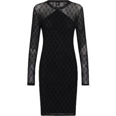 Elastan/Lycra/Spandex - Korte kjoler - S - Sort Hype The Detail Mesh - Black