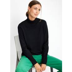 IN FRONT Trøjer IN FRONT Camille High Neck Pullover Cardigan/Pullover 15273 Sort XLARGE