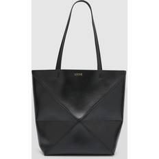 Loewe Bomuld Tote Bag & Shopper tasker Loewe Womens Black Puzzle Fold Medium Leather Tote bag 1 Size