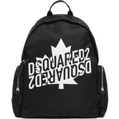 DSquared2 Rubberized Logo Nylon Backpack Schwarz 01