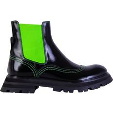 Alexander McQueen Black Fluo Inserts Chelsea Boots EU39.5/US9.5