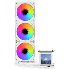 Lian Li 1200 CPU vandkølere Lian Li Galahad II LCD INF 360 RGB White 3x120mm