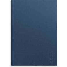 A4 Notesblokke Burde Notebook Textile dark blue unlined A4