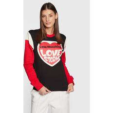 Love Moschino Sweatere Love Moschino Sweatshirt W649101M 4055 Schwarz Regular Fit