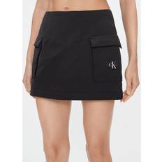 Calvin Klein Nederdele Calvin Klein Padded Nylon Cargo Mini Skirt Black