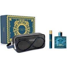 Versace Parfumer på tilbud Versace Eros Gift Set EdT 100ml + EdT 10ml + Toilet Bag