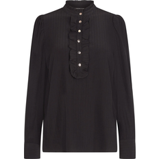 Dame - Sort - Viskose Skjorter Freequent FQApril Shirt - Black