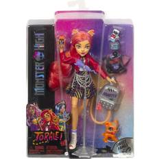 Monster High Plastlegetøj Monster High Toralei Stripe Collectible Doll Pet and Accessories Sweet Fangs G3 Reboot
