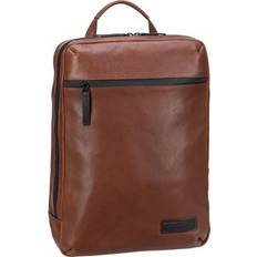 Jost Brun Skoletasker Jost Daypack Backpack Rygsække Magasin Cognac Leather 31x42x9,5
