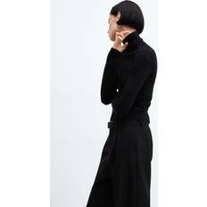 Mango Dame - Sort Overdele Mango Fine-knit turtleneck sweater black Women Black