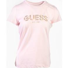 Guess Pink Tøj Guess T-Shirt Bold W4RI29 J1314 Rosa Slim Fit
