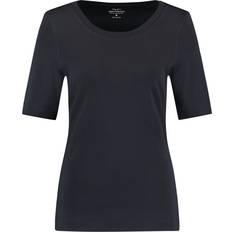 Gerry Weber 8 Tøj Gerry Weber Round Neck Top With Short Sleeves In Casual Fit Navy