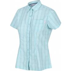 Regatta Viskose Tøj Regatta blouse Mindano V checkered ladies polyester aqua