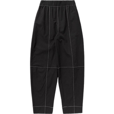 Ganni Polyamid Bukser & Shorts Ganni Elasticated Curve Trousers - Black