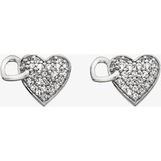 Hot Diamonds Togetherness Heart Earrings DE607 Silver
