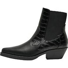 Only Dame Sko Only Damen ONLBRONCO-2 Short PU Cowboy Boot NOOS Stiefeletten, Black