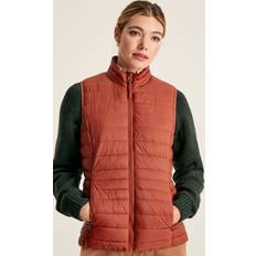 Joules 18 Tøj Joules Womens Bramley Padded Quilted Packable Gilet Brown