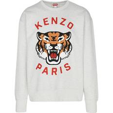 Kenzo Grå Tøj Kenzo Gray Paris Lucky Tiger Sweatshirt PALE GREY