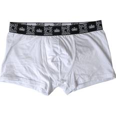 Dolce & Gabbana S Tøj Dolce & Gabbana White Cotton Stretch Regular Boxer Underwear IT3