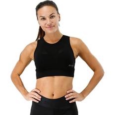 Skins Træningstøj Skins DNAmic Seamless Square Womens Sports Bra Black, Female, Tøj, Sports-bh, Træning, Sort
