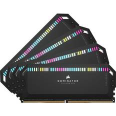 6200 MHz - 64 GB - Belysning - DDR5 RAM Corsair Dominator Platinum RGB Black DDR5 6200MHz 4x16GB (CMT64GX5M4B6200C32)