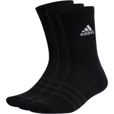 Adidas 48 - Dame - Polyester Tøj adidas Cushioned Crew Socks 3-pack - Black/White