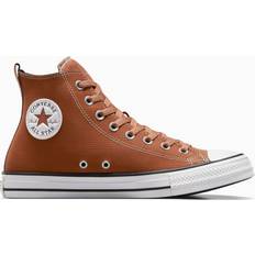 Converse 35 - Dame - Orange Sneakers Converse Chuck Taylor All Star Leather - Tawny Owl/Clay Pot/White