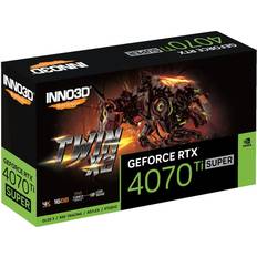 Inno3D GeForce RTX 4070 Ti Super Grafikkort Inno3D GeForce RTX 4070 Ti SUPER Twin X2 HDMI 3xDP 16GB