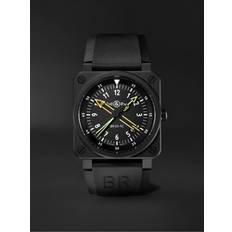 Bell & Ross Dame Ure Bell & Ross BR 03-92 Radiocompass Limited Edition Automatic 42mm Ceramic and Rubber Watch, Ref. No. BR0392-RCO-CE/SRB Men Black