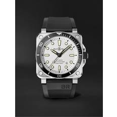 Bell & Ross Dame Ure Bell & Ross BR 03-92 Diver Automatic 42mm and Rubber Watch, Ref. No. BR0392-D-WH-ST/SRB Men White